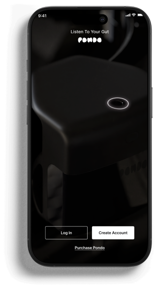 Pondo welcome and login screen